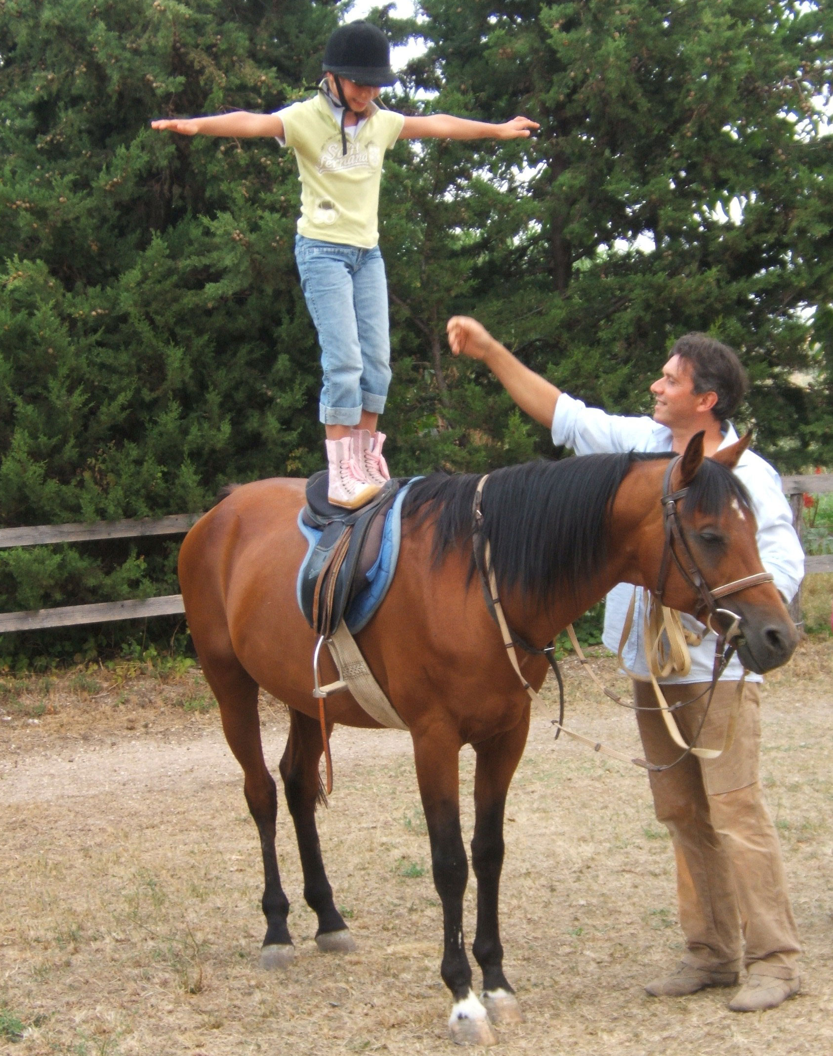 Horse back riding in the Sibillini mountains, lessons just for kids in Marche Italy