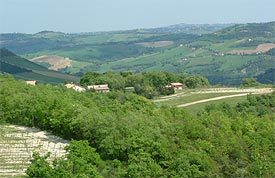 De vakantiehuizen Marche Italie liggen middenin de natuur