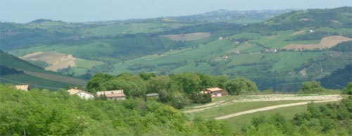 The Caravanserraglio agriturismo in the Sibillini area