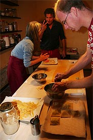 pasta cooking course, Marche Italy