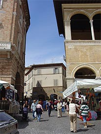 Market in Macerata, Italy
