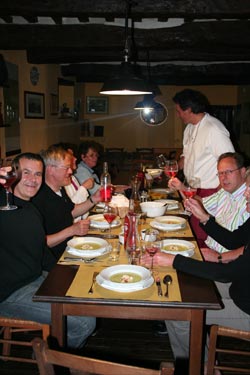 The Caravanserraglio restaurant Italian dinner, Italy