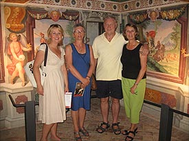 the Caravanserraglio restaurant Stanze del Paradiso, Caldarola, Marche Italy