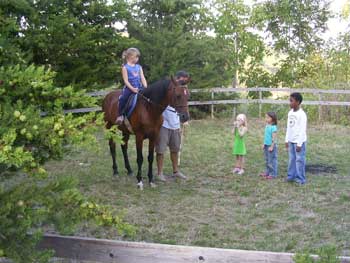 horseback riding at Caravanserraglio