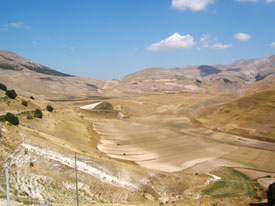 wandelen in Italiaanse landschap