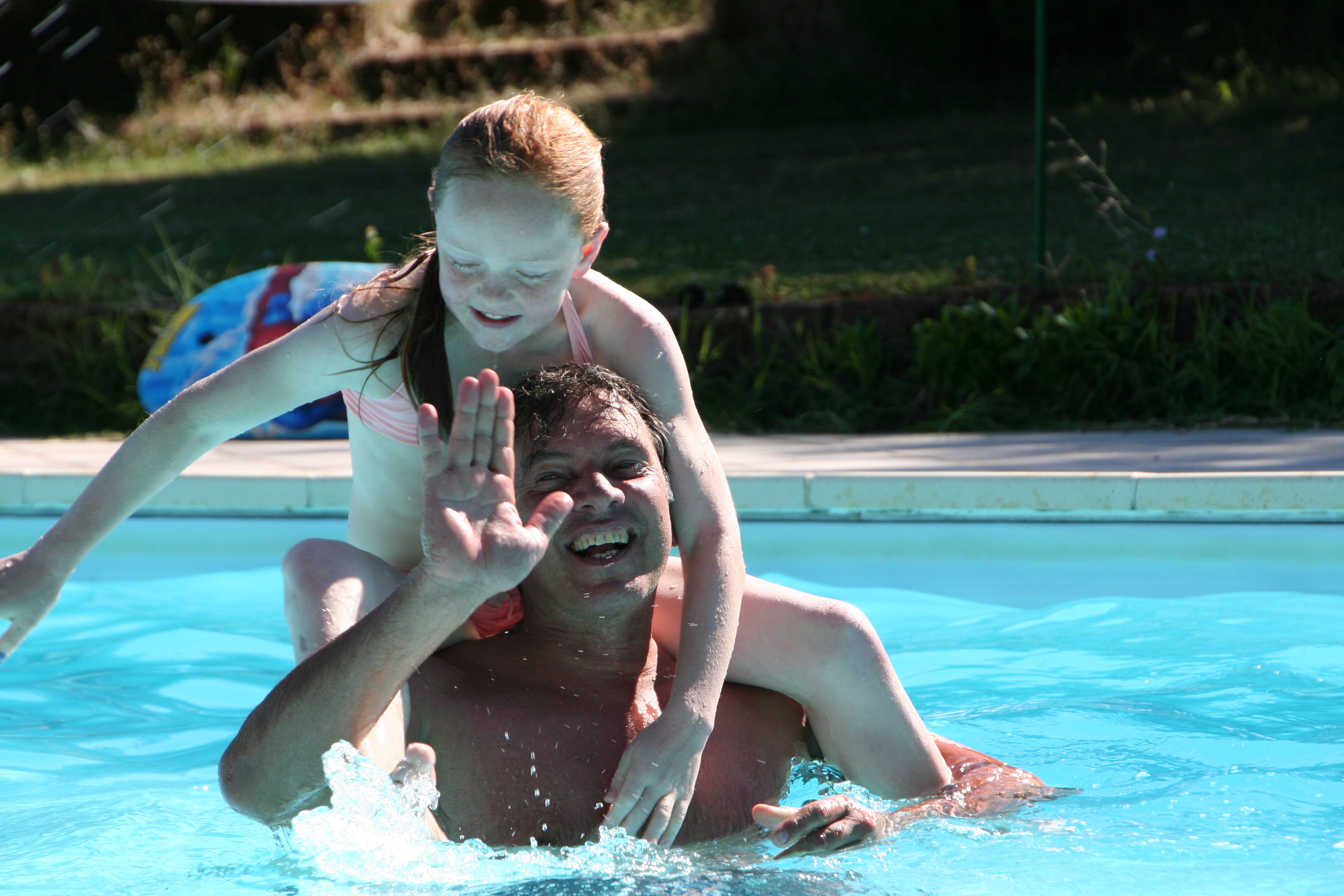 in the pool