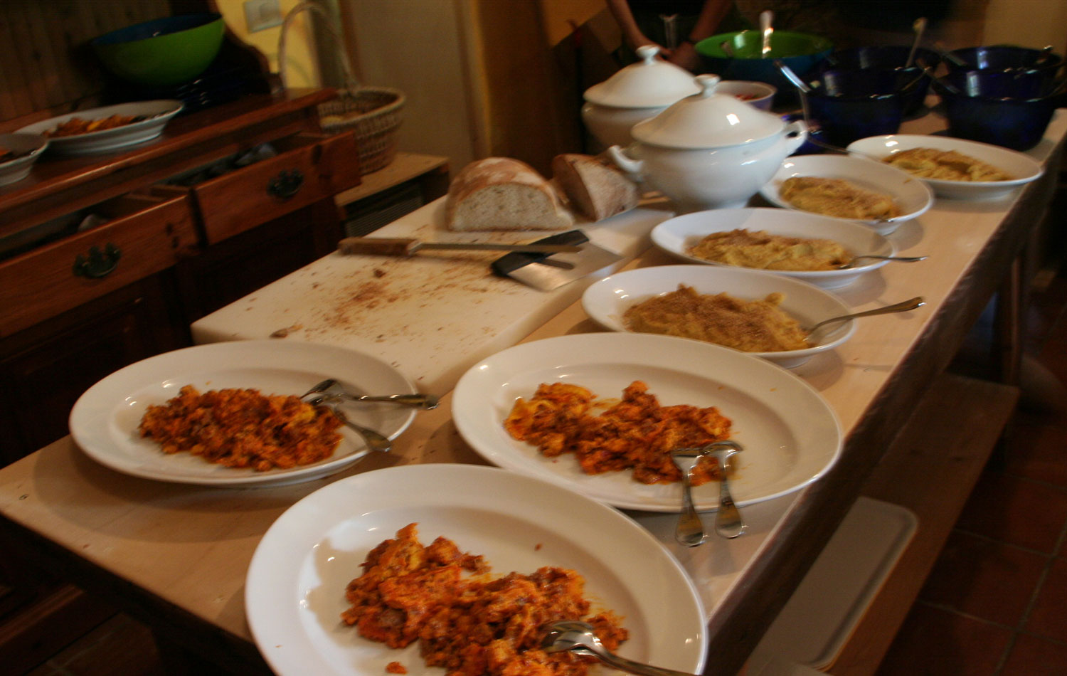 summer accommodation in Marche with cooking classes
