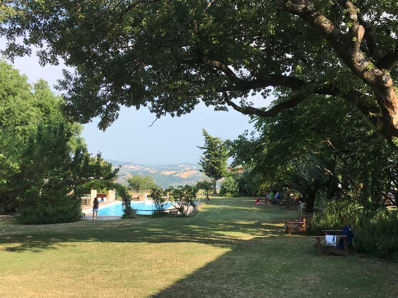 view from the patio, Marche Italy