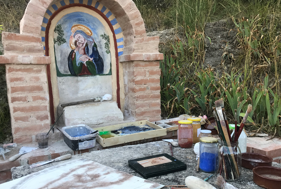 Fresco painting Art courses in Marche