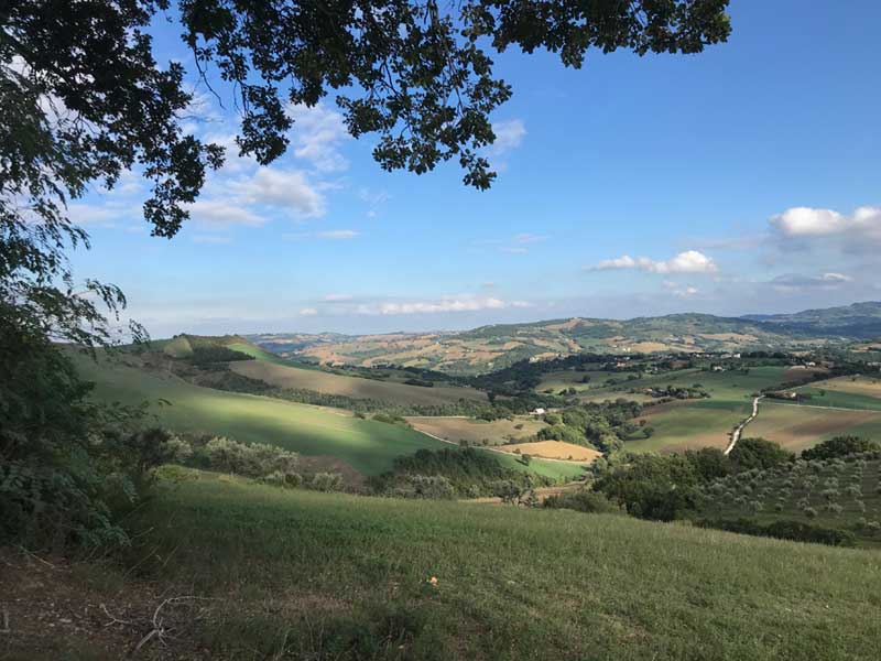 Vista dalla casa sui Sibillini